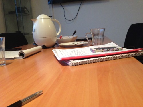 Elke week komt ze om onze kennis van de Duitse taal bij te spijkeren. Wir reden ins Blaue hinein