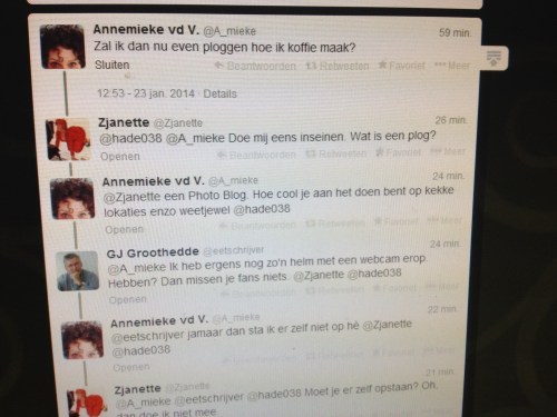 het raakt me, maakt me boos, dat genadeloze belachelijk maken waar een ander plezier aan beleeft. 