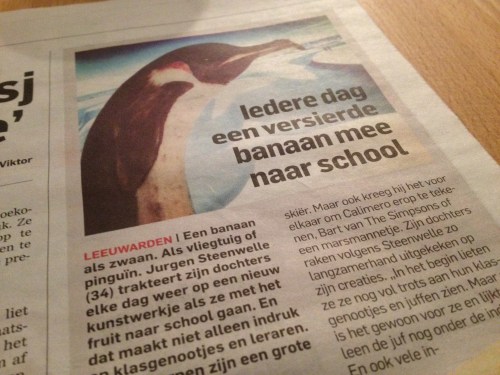 Op zo'n dag als vandaag, gewoon gáán met die banaan