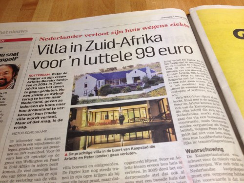 Het is dat ik het geld voor het onderhoud niet heb want anders...