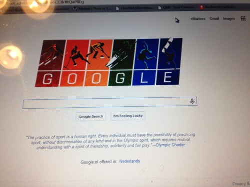 Ik ben dol op de Google Doodles. Altijd verrassend 