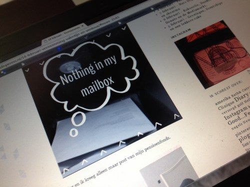 Geen mail dus tussendoor nog een paar plogs bezoeken.