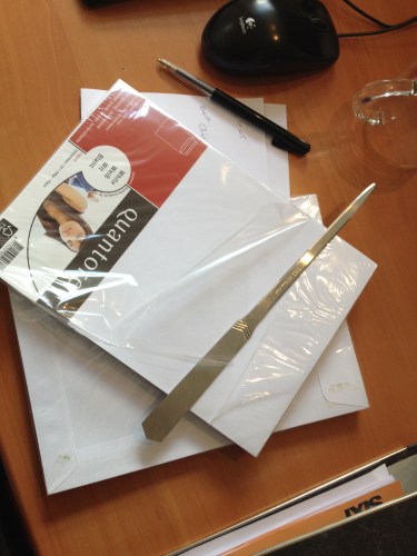 Er moet weer vanalles verstuurd worden