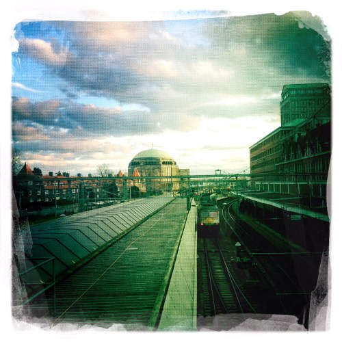 Het uitzicht vanaf de traverse blijft ook mooi. 