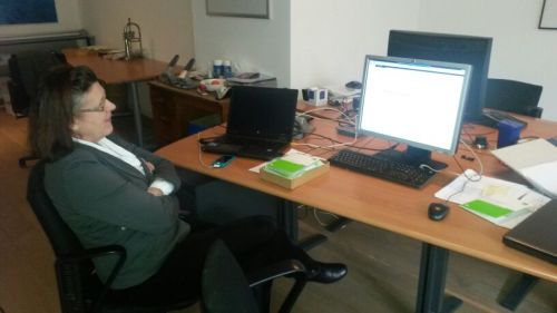 Telefonische ondersteuning bij de installatie. Martijn de technische kennis..ik de Duitse