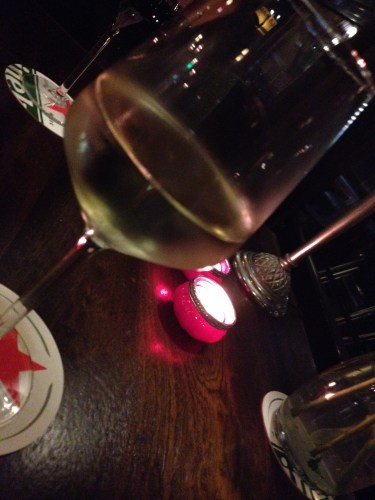 De avond in met wijn en The Beatles