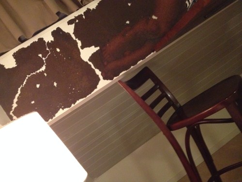 Na een rusteloze nacht ontwaken met zicht op een koeiehuid 