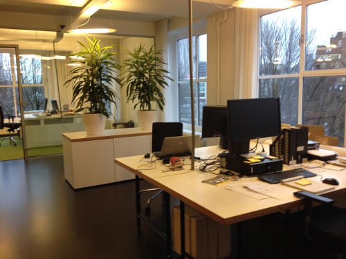 We zijn vandaag de eerste...vroege vogels en zo..