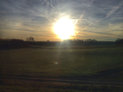 Daar is 'ie dan...de zon...