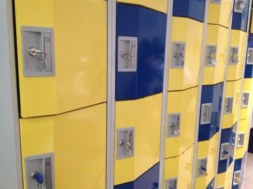 Vandaag had ik kluisje 27, ook al is het dat pas morgen.