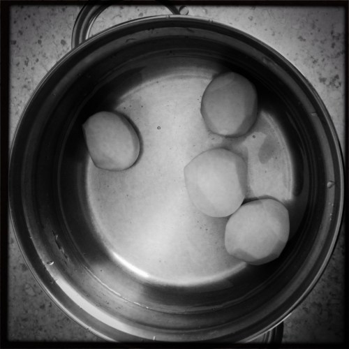 Aardappels in zwart-wit....erg dramatisch vinden jullie ook niet?