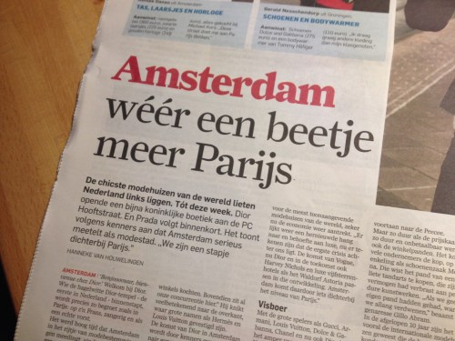 Berichtje voor Anna-Maria. Nu niet naast je schoenen gaan lopen he jongedame...