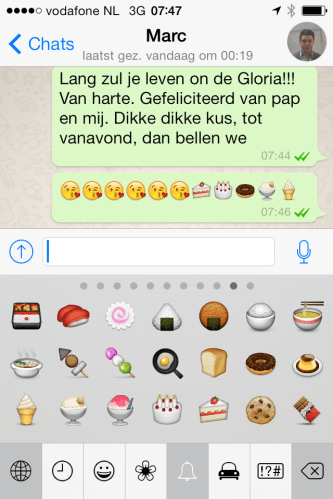 Vandaag 29 jaar geleden werd onze oudste geboren. De eerste felicitaties via whatsapp...zodat we hem niet wakker bellen..:)