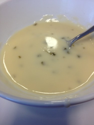 Het lijkt op champignonsoep maar smaakt naar kaas..