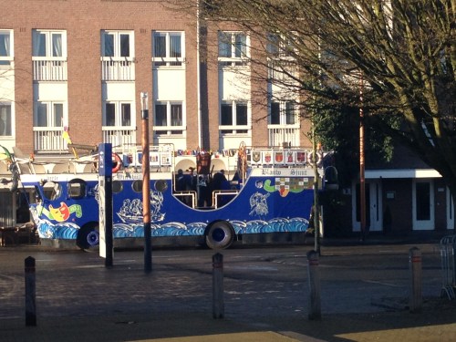 De Blauwe Schuit staat al vroeg in valkenburg. Die kom ik vandaag vast nog wel ergens tegen.