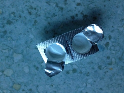 Dubbele portie paracetamol voor de loopneus...en dan op weg naar kantoor