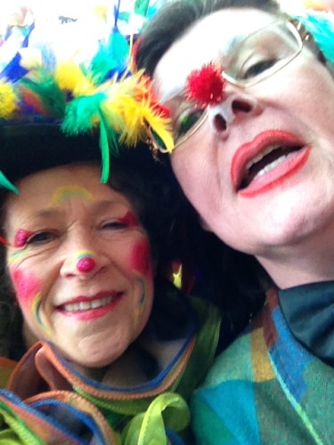 Eindelijk ontmoet ik twittercontact Carla ...een ussie om het op twitter ook te bewijzen..