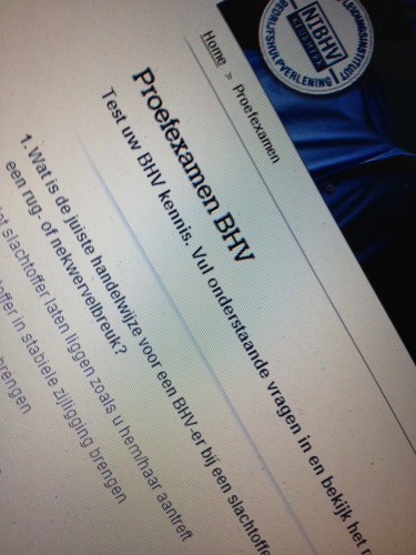 proefexamen BHV...ik ben nu al geslaagd..