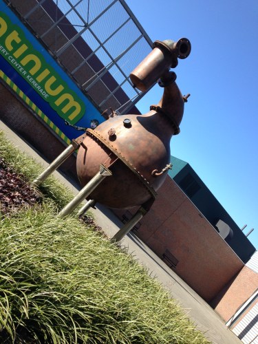 Het 'mannetje'noem ik dit  beeld bij het Continium. Zal vast anders heten maar ik zie er een mannetje in....dus..