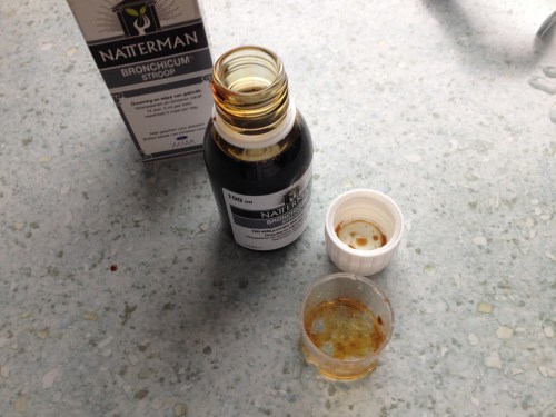 Dit gooien we er ook vanaf nu ook in. Ik ga steeds meer op een zeehond met astma lijken.