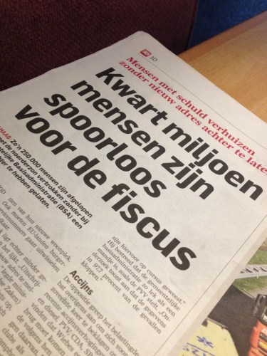 In zo'n georganisserd lans als het onze zijn een kwart miljoen mesnen 'zoek'. Spoorloos inschakelen?