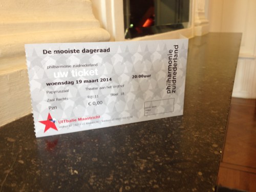 Mijn prijs ingeruild. Twee voor een voor de mooiste dageraad volgende week woensdag. Kijk er nu al naar uit.