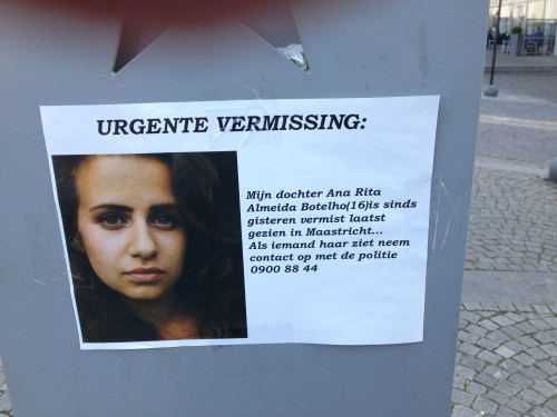 Zij wordt gezocht. Ook spoorloos?