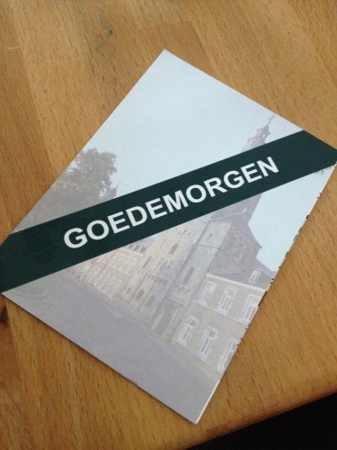 Een Goedemorgen die niet van mij is op de mat.