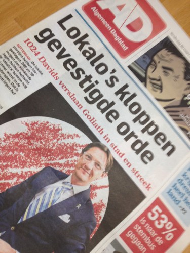 Het zat er breed in...de onvrede druppelt door tot in de onderste gelederen