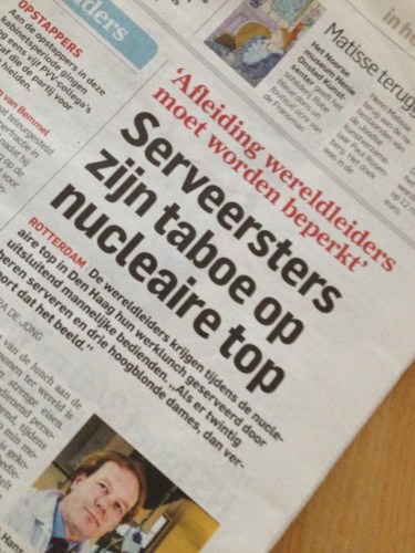 Zegt dit iets over onze serveersters of meer over de wereldleiders?