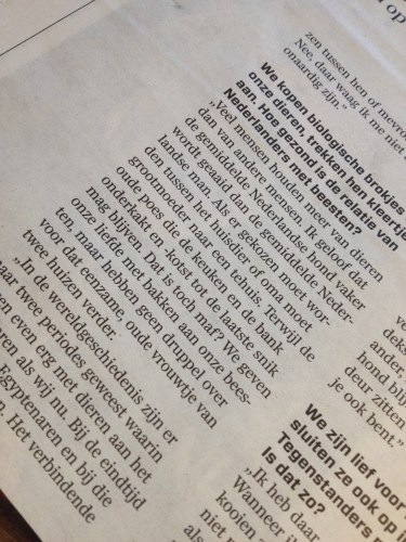 Midas Dekkers, ik ben dol op de man. Zijn directe manier van spreken, zijn inzichten en zijn gevoel voor humor. Onbetaalbaar