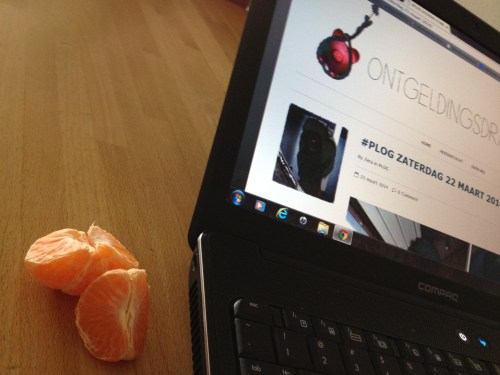 Plogs lezen en vitamientjes tanken..