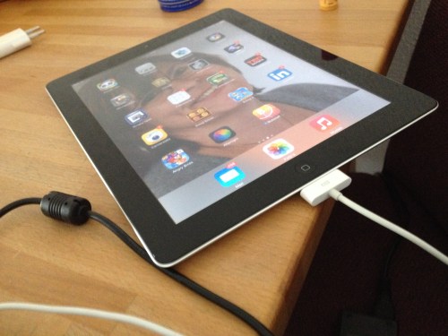 De grote vraag van vandaag wel of niet alle foto's overzetten van laptop naar i-pad. Niet...dus