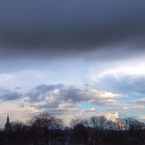 en maak ik toch nog een foto van mijn favoriete uitzicht. Hoofd in de wolken zoals gewoonlijk