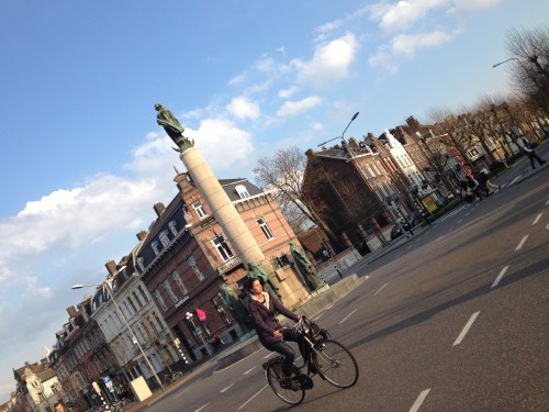 Deze foto moest schuin anders paste de zuil er niet op