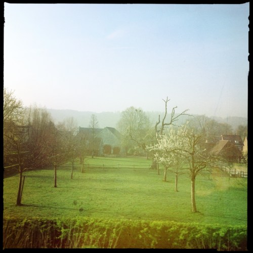 Bij Houthem breekt de zon weer door. Ik speel met Hipstagram