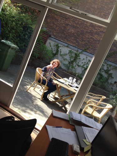 Céline is er al klaar voor.