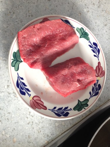 De man had zin in een stevig stukje vlees. Ik deel die liefde. Dag, dag..tot morgen!