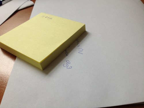 terug op kantoor, brieven schrijven