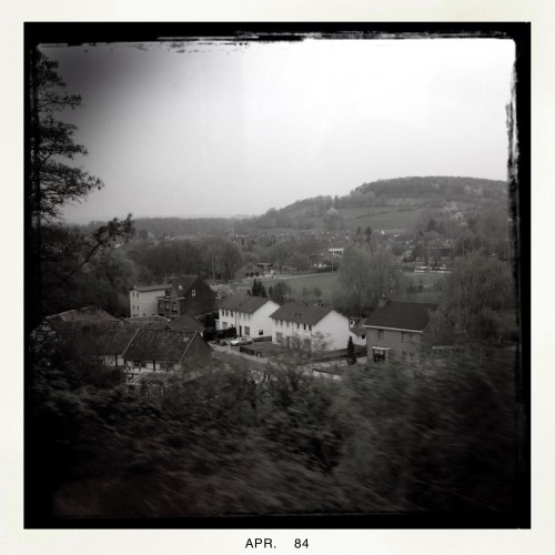 Het heuvelland blijt ook in zwart wit mooi.