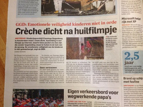 Wat doen we onze kinderen aan?Achterlaten bij vreemden in de hoop dat ze daar net zo geliefd en gekoesterd worden als thuis. Helaas...gaat dat niet altijd op.