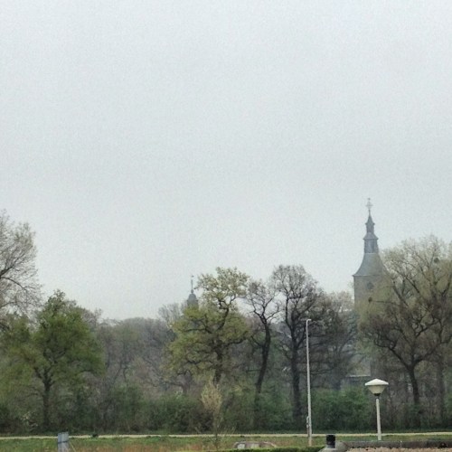 Ik word  nooit nooit nooit moe van dit uitzicht. Ook niet op minder mooie dagen.