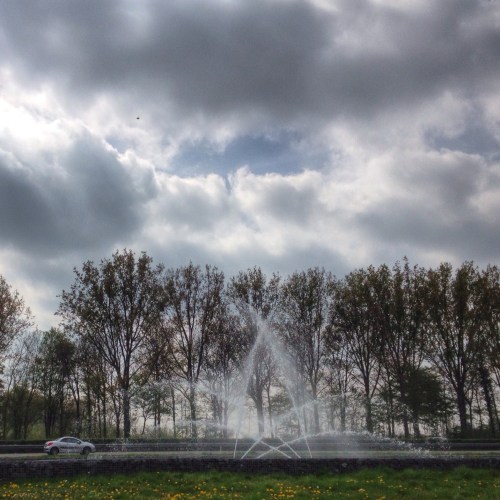 Extra cadeautje onderweg naar huis. Kijk die lucht!