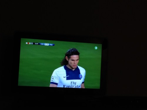 De man kijkt voetbal en ik plog. Het is weer mooi voor vandaag. Dag dag, tot morgen!