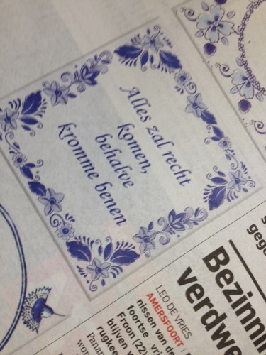 Laten  we daar dan maar gewoon van uit gaan. 