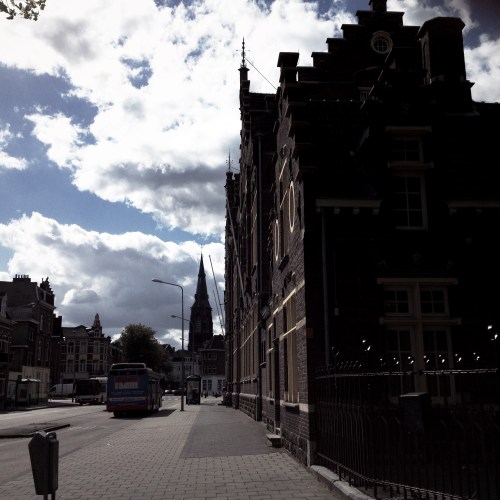 Ik was te vroeg, dan maar te voet terug naar kantoor.