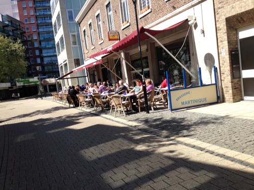 zon is altijd goed voor de terrassen.