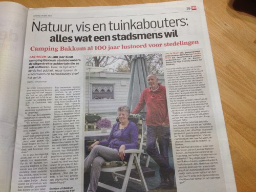 Hé Anna/Maria, jouw Bakkum staat groot in onze krant
