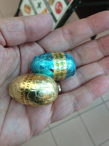 Ik kreeg ook eitjes..