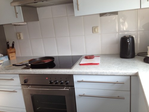 De man houdt van doorbakken, ik absoluut niet..